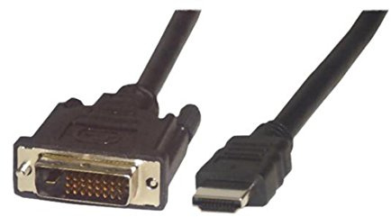 MCL MC381-5M Adaptador de Cable de vídeo HDMI DVI-D Negro - Adaptadores de Cable de vídeo (5 m, HDMI, DVI-D, Negro, Macho/Macho)