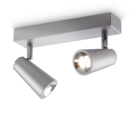Philips Ledino LED-Deckenspot Deltys 2-flammig 4 W, aluminium lackiert 564624816