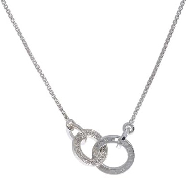 Thomas Sabo Damen Halskette mit Together Forever Anhänger 925er Sterlingsilber mit Zirkonia, Größe: ca. 40cm - 45cm, SCKE150159