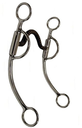 EE Tack Westerngebiss Medium Port Bit Edelstahl Shanks