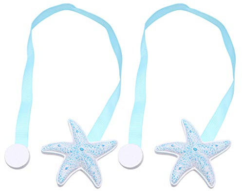 Vosarea Fermatenda magnetica a forma di stella, per tenda, per soggiorno, cameretta dei bambini, 2 pezzi