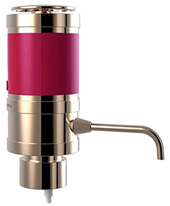 Aeratore Elettrico Per Vino, Automatico Istantaneo Erogatore Di Seratore Per Vino Automatico Decanter Per Vino Elettrico Erogatore Istantaneo Con Un Solo Tocco Per Vino Rosso E Bianco,Metallico