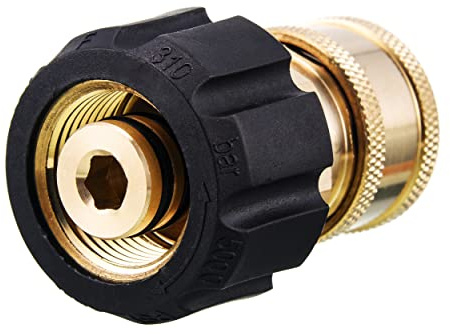 FIXFANS Pressure Washer Quick Connect Adapter, 3/8 Inch Socket to M22 14mm