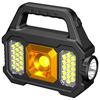 Campinglampe Solar Camping Lampe 2400 Lumen LED Taschenlampe Kurbel Notfall, Solar Campinglampe Wasserdicht Handscheinwerfer Kurbellampe Mit Powerbank, 5 Lichtmodi Für Camping, Notfall