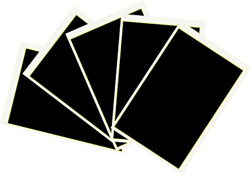 Lasermarkierungspapier, 39x27CM Laser Farbpapier, 5 Farben optional für Lasermarkierungs- und Graviermaschinen zum Gravieren auf Keramik und Glas (Schwarz)