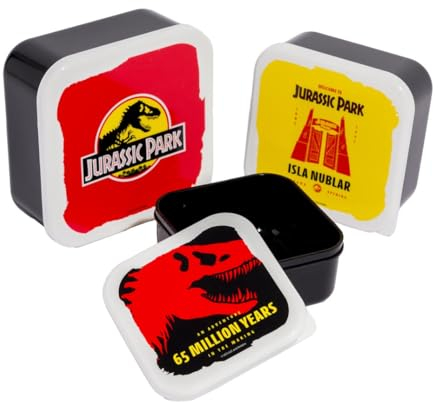 TruffleShuffle Jurassic Park Set Of Three Snack Boxes