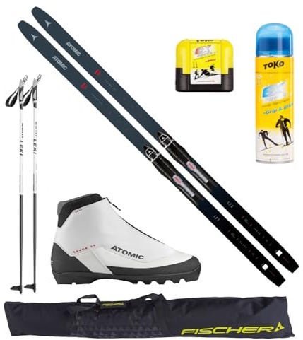 Generisch Atomic Langlaufski-Set Savor XC + Bindung + Schuhe Women + Stöcke + Skisack + Grip/Glide + Express mini