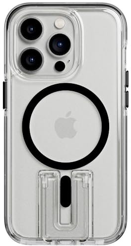 Tech21 Evo Crystal Kick with MagSafe Phone Case for iPhone 14 Pro, Clear/Black