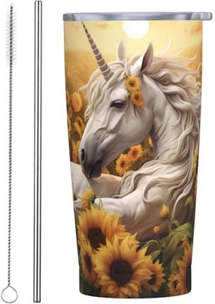 Vasos personalizados, tazas de acero inoxidable personalizadas de 20 onzas, taza de café de viaje aislada con tapa y botella de agua con pajita, regalo personalizado para familiares y amigos, cama de