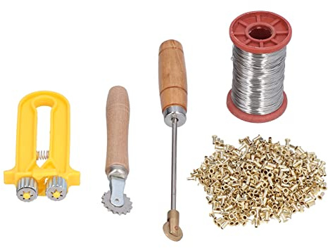 Imkerei-Starter-Set mit Drahteinbettung, Rahmenspanner und Kupferösen – unverzichtbare Werkzeuge und Zubehör für Anfänger bis erfahrene Imker