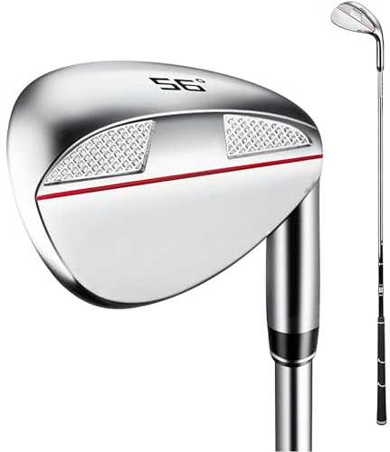56/60 Grad Lob Sand Wedge, CNC-gefräste Schlagfläche, Stabkopf aus Edelstahl, Golfschläger für Herren
