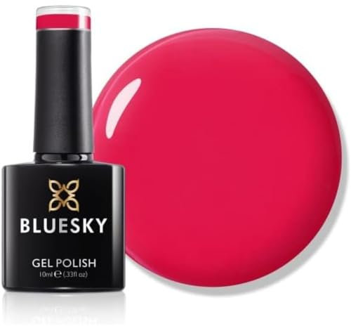 Bluesky Gel Nail Polish 10ml, Red Love - SS2418, Bright Red Nail Polish for 21 Day Manicure, Professional, Salon & Home Use, Requires Curing Under LED UV Nail Lamp