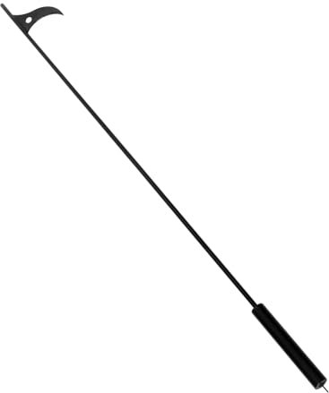 MERRYHAPY Pinza Per Caminetto in Acciaio Con Manico Lungo Strumento Per Braciere e Falò Accessorio Caminetto Per Campeggio Raduni Familiari e Attizzatoio Outdoor