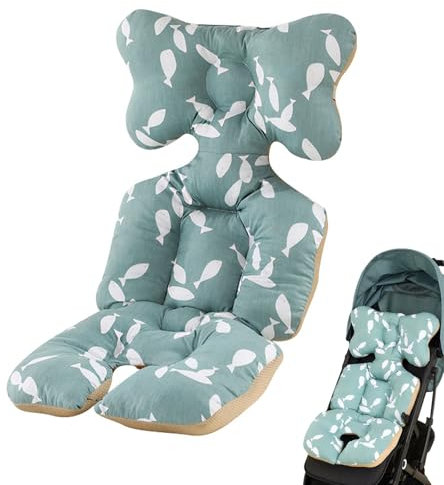 Liemuao Stützkissen, wendbar, für Kinderwagen, Sitzverkleinerer aus Baumwolle, Universal-Polsterung für Babys, dickes und atmungsaktives Kissen für Kinderwagen-Zubehör (A)
