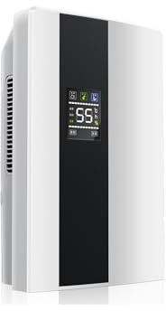 Luftentfeuchter elektrisch, 2200 ml, Anti-Schimmel, leise, kompakt, 24 Std. Schlaf-Timer, LED/automatische Abschaltung für Zuhause