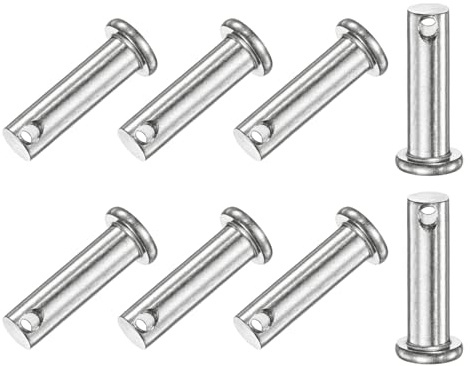 M METERXITY 8 Stück Einloch Klauenstifte M8 x 30mm Flachkopf Klauenstifte | Verbindungsscharnierstift wiederverwendbar, 304 Edelstahl, für mechanische Verbindungen/Fixteile/Schiffsausrüstung
