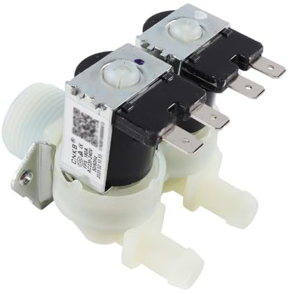 Nicear Électrovanne d'entrée d'eau à Double tête pour Machine à Laver, adaptée à la Machine à Laver à Tambour