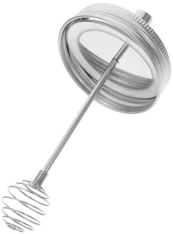 Holibanna Honey Stirrer Pot Dipper Stick Jar Honey Containers Holder Canning Lid Syrup Stick