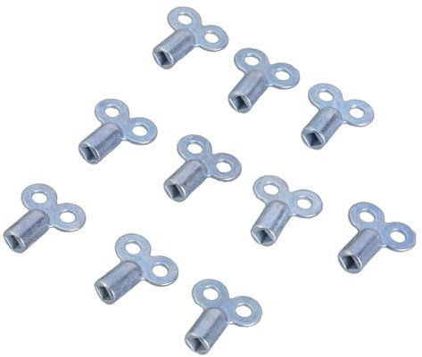 uikios Pack of 10 Sturdy Metal Radiators Bleed Key for Easy Ventilation and Noise Reductions In Residential and Commercial Use