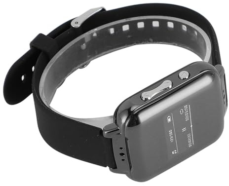 Luocute Orologio del Registratore Vocale, Orologio Smart con una Registrazione Touch, Lettore Mp3, Lettura di Libri per le Lezioni di Interviste con Incontri Sportivi (32G)