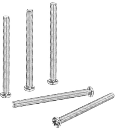 PATIKIL 50 viti a testa cilindrica a testa cilindrica, M3,5 x 40 mm (passo 0,6 mm), con attacco Phillips, metrico 304, in acciaio inox 304, a filettatura completa, viti piccole, per riparazioni di