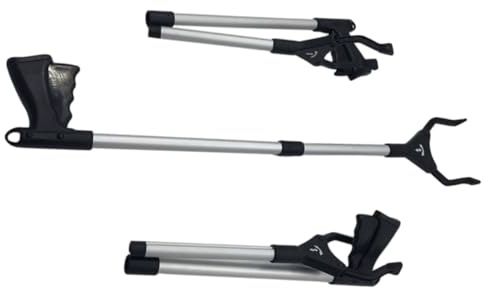 WRITWAA Pinza Recogedora Plegable Extensible para Basura Herramienta de Agarre Ergonómica para Personas Mayores y Discapacitadas Resistente y Ligera Uso Interior y Color Aleatorio