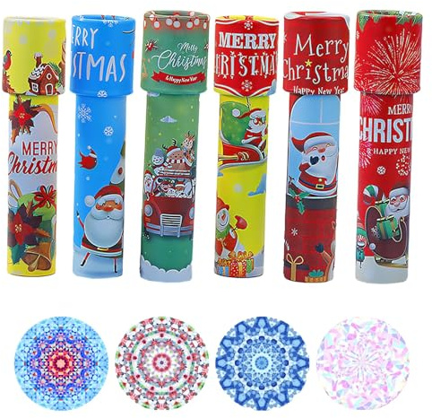 SongBuydn 6 Kaleidoskop Bastelset, Kaleidoskop Kinder, Kinder, Kaleidoskop Erwachsene, Mitgebsel Kindergeburtstag, Gastgeschenke Kindergeburtstag, 14.5 cm x 3.5 cm