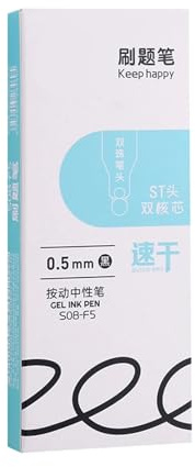 5/12 penne con inchiostro gel ad asciugatura rapida, strumento di scrittura fluida, retrattile, forniture per il rientro a scuola, per studenti, scrittura liscia, set nero neutro
