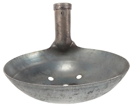 DOITOOL Pelle de Tamisage Métallique pour Nettoyage Égouts et Drainage Pelle à Boue Réutilisable Fer Robuste avec Manche Vertical Outil Multifonction Jardin et Entretien