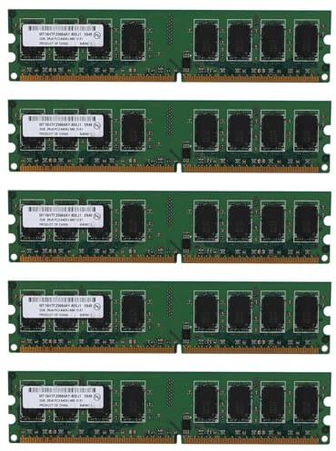 Vjsujehgy 5X Memoria RAM DDR2 Desktop da 2 GB 800 MHz 2RX8 DIMM PC2-6400U Ad Alte Prestazioni per Scheda Madre