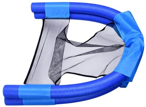 Flytande stol, ergonomisk uppblåsbar med ryggstöd, bärbara poolflottör | Bekväm uppblåsbar design, 50 x 40 cm, för kvinnor män vuxna sommarsemester flottning strand flod sjö gräsmatta avslappning