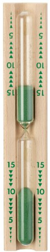 EOS Sauna Sanduhr aus Holz. Laufzeit ca. 15 Minuten.