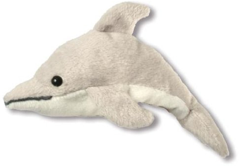 alles-meine.de GmbH Fingerpuppe Delfin grau Delphin Wassertier Wal Fisch Tier Wasser Handspielpuppe