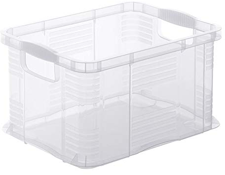 Rotho Agilo Aufbewahrungsbox 17.5l, Kunststoff (PP) BPA-frei, transparent, A4/17.5l (39.0 x 29.0 x 21.5 cm)