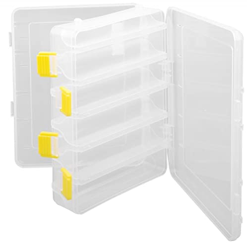 Spro Hardbaits Box L 27x17,5x4,5cm - Tacklebox für Kunstköder, Köderbox für Blinker & Wobbler, Angelbox für Angelköder, Baitbox