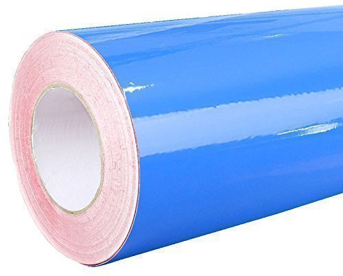 4,41€/m² Rapid Teck® Glanz Folie - 052 Azur Blau - Klebefolie - 5m x 63cm - Plotterfolie - selbstklebende Folie - auch als Moebelfolie - Dekofolie