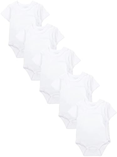 TupTam Baby Body Kurzarm 5er Pack – Wickelbody Body Baby aus Baumwolle für Jungen und Mädchen