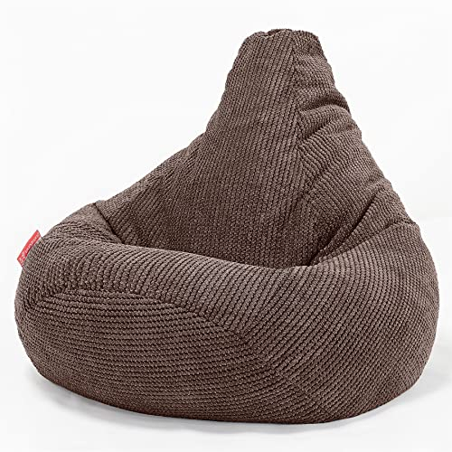 Lounge Pug, Gaming Sitzsack Sessel, Pom-Pom Schoko