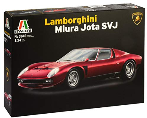 ITALERI 3649S – 1:24 Lamborghini Miura Jota SVJ, modelltillverkning, byggsats, stativtillverkning, hantverk, hobby, limning, plastbyggsats, detaljerad