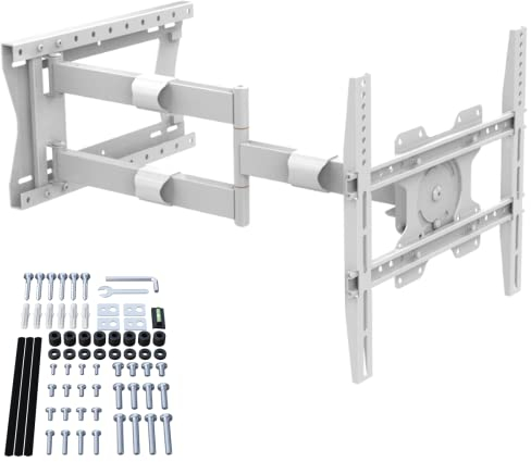 XTRARM TiTon Flex 80 cm, TV Wandhalterung drehen, rotieren, neigen, weiß, 60kg, VESA max.400x400mm
