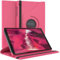EAZY CASE - Custodia per Samsung Galaxy Tab A7 Lite tablet Cover protettiva Smart Cover Supporto rotante Astuccio pieghevole 360° girevole con funzione stand Similpelle Rosa