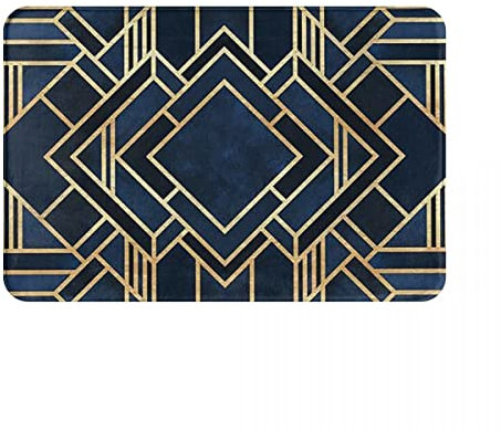 YACANNA Fußmatte für Innen Außen Waschbare Art Deco Fußmatte Teppichmatte Fußmatte Kissen Eingang Küche Schlafzimmer Balkon Wohnzimmercm 60x90cm