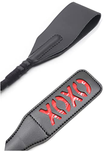 MILOPEDOX Faux Leather Paddle Horse Leather Crop Set - Leather Short Paddle - Equestrian Horse Crop Whip Set - Double Layer Paddle Crop