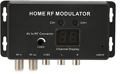 Modulador UHF, M70RV TV Link Modulator, Compatible con Descodificadores y Otras Fuentes de A/V, PAL/NTSC Opcional, Niveles de Salida Ajustables y Canales de Salida Seleccionables, AV to RF Converter