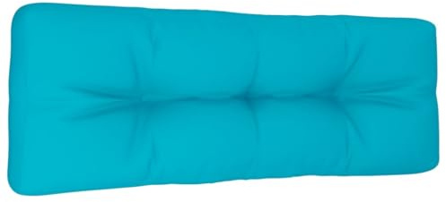 vidaXL Palettenkissen Türkis 120x40x12 cm Stoff