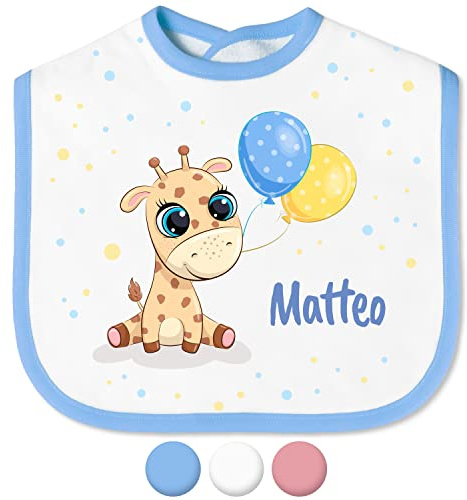 True Statements Babylätzchen mit Namen für Mädchen & Jungen – Lätzchen für Baby & Kleinkind personalisiert - mit Klettverschluss – Spucktuch Latz Kinderlätzchen - Geschenk für Kleinkinder