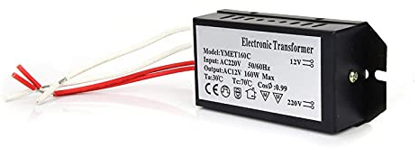 Transformador Electrónico de 220 V a 12 V, Fuente de Alimentación de 12 V, Electrónico + Transformador + Convertidor de Voltaje de 160 Va, Controlador de Fuente de Alimentación (160W)