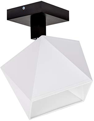 alfalux Deckenlampe DIA11WEDPR dreh- und schwenkbar Deckenstrahler Deckenleuchte Leuchte 1-flammig Holz Kinderzimmer Wohnzimmer Lampe LED-geeignet (Weiß)