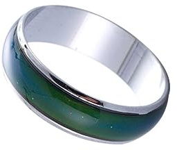 ifundom 1 Stück Farbwechselnder Stimmungsring, Runder Fingerring aus Metall | 6 Mm Breite, Schlichtes, Kreatives Design, Geeignet als Geburtstagsgeschenk für Feste