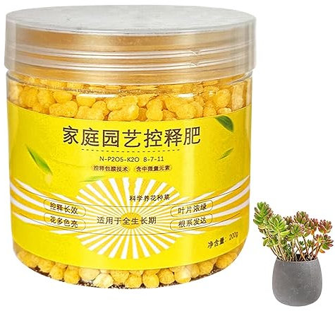 Goowafur Fertilizzante per Piante a Rilascio Lento,Fertilizzante granulare a Rilascio Controllato per 120 Giorni - Concime vegetale nutriente per Piante da, Fertilizzante vegetale Universale